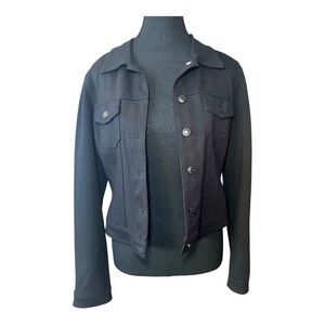 SUKO Jeans Women’s Casual Button Down Black Jacket, Size Medium, Excellent Con.